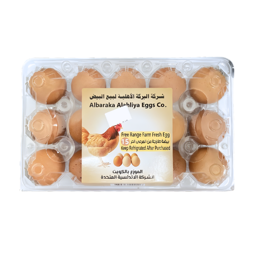 البركة الأهلية بيض المرعى الحر الطازج 15 حبة