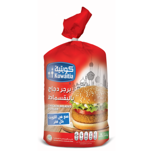 كويتية برجر دجاج بالبقسماط كيس 840 غ